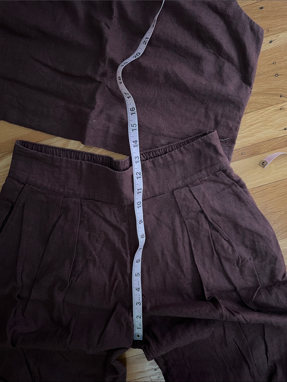Abercrombie high waisted linen pants and crop top - Picture 5 of 7